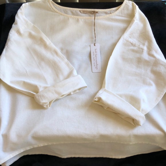 SOFT SURROUNDINGS Gauge Top Only. 100% cotton. Size 14 - Picture 2 of 10